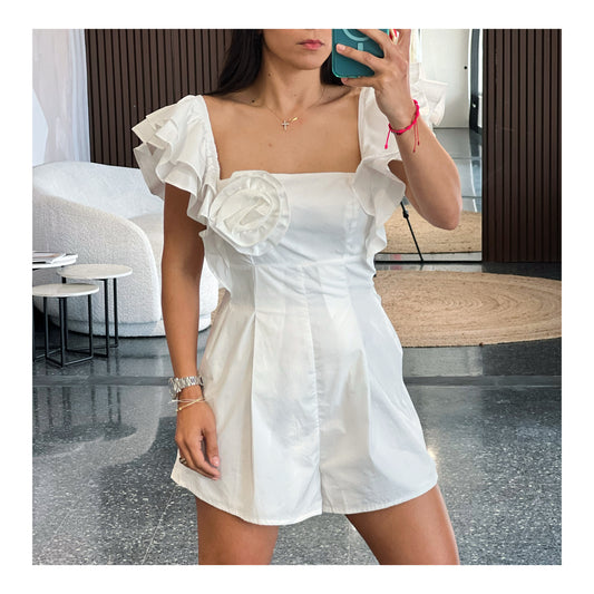 DOUBLE LAYERED SLVS ROMPER