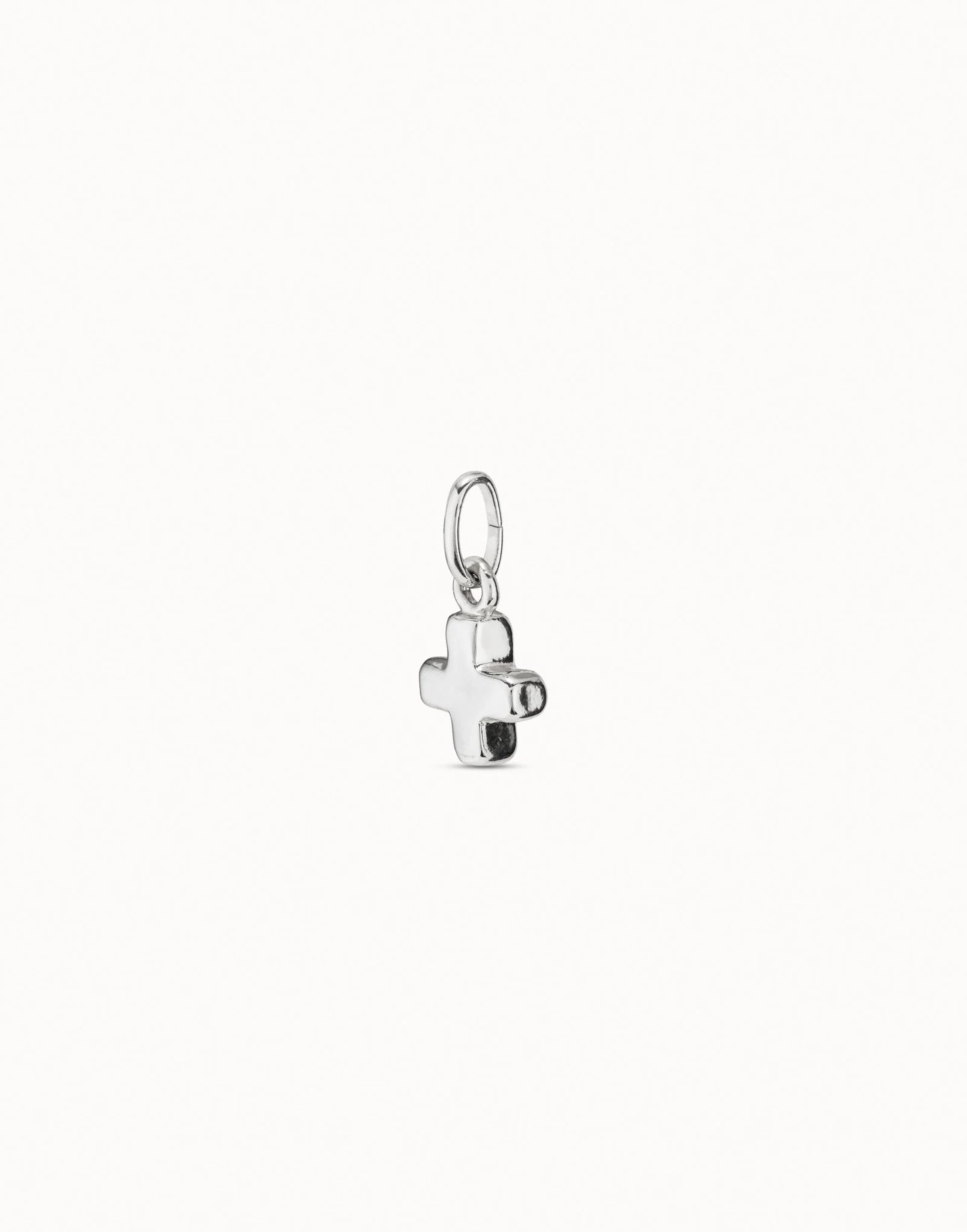 Uno de 50 Sterling silver-plated cross charm