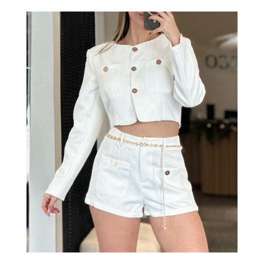 LONG SLEEVE WHITE SET