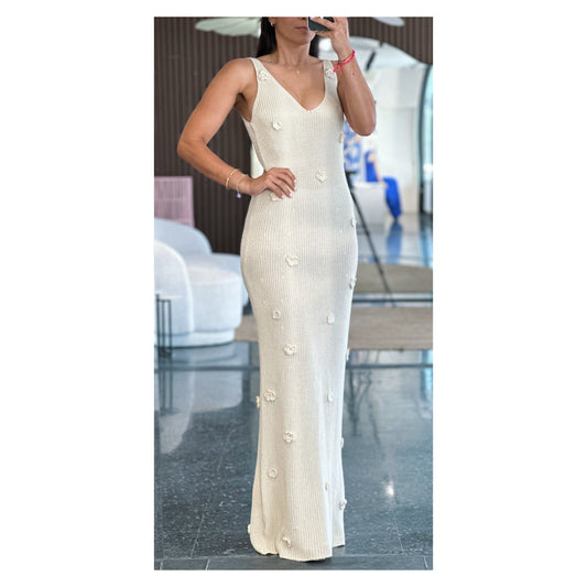 SLEEVELESS V-NECK OPENBACK MAXI DRESS