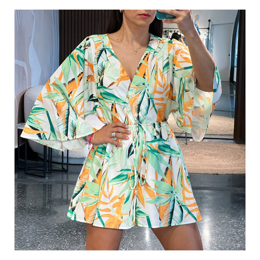 Printed Romper