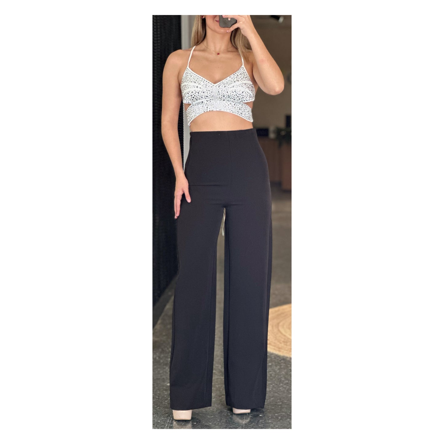 Black High Waist Pants