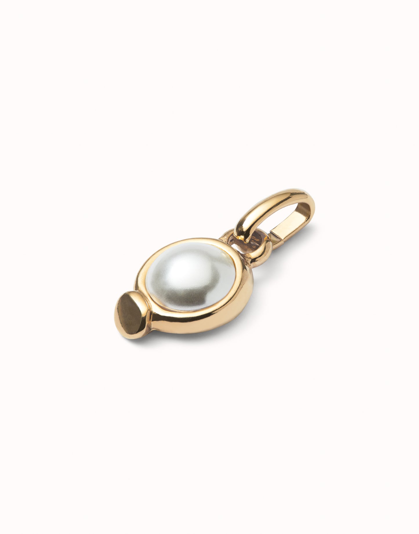 Uno de 50 18k gold plated charm with pearl