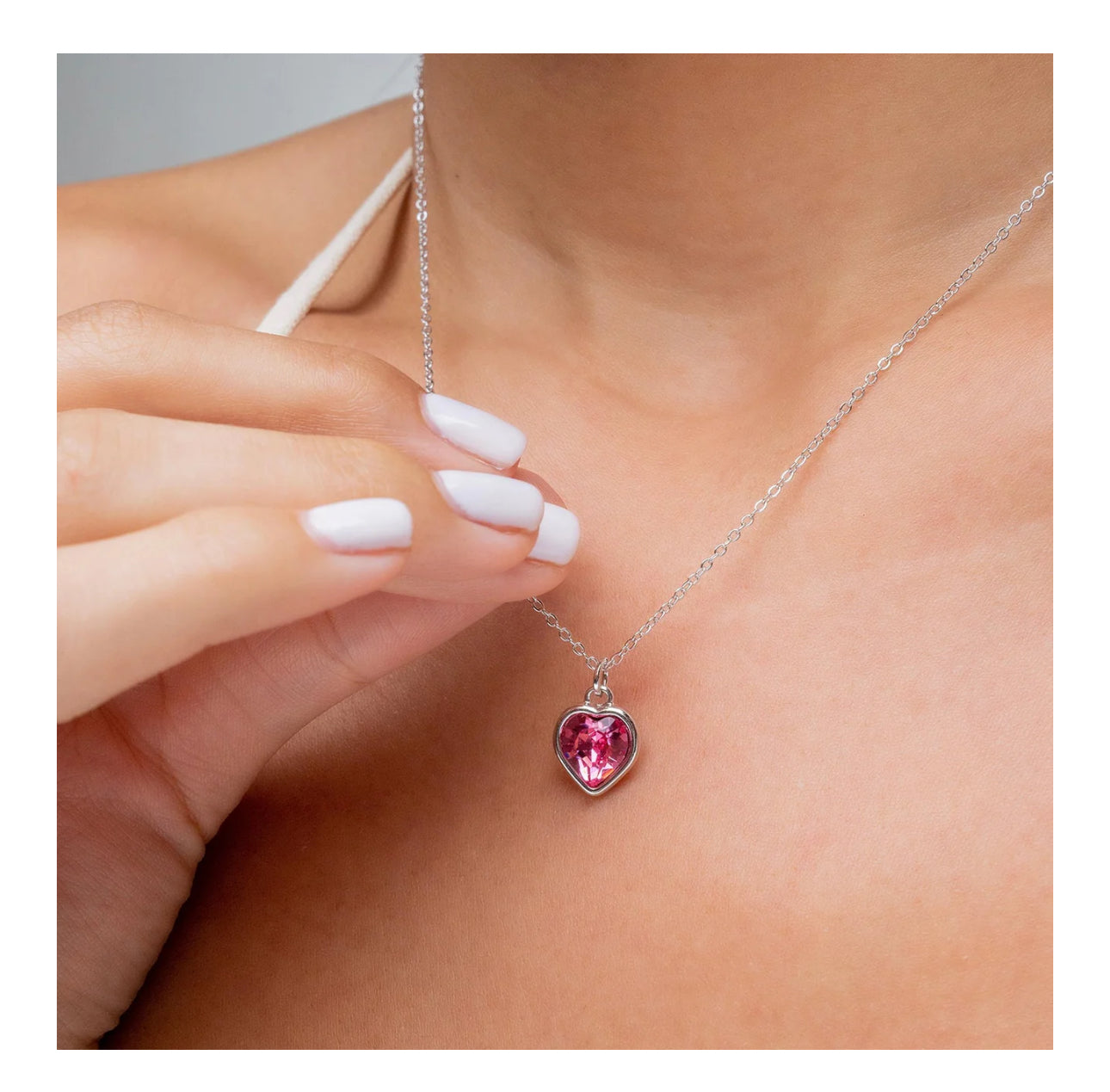 Story Of Faith - Imanuel Heart Necklace Rose