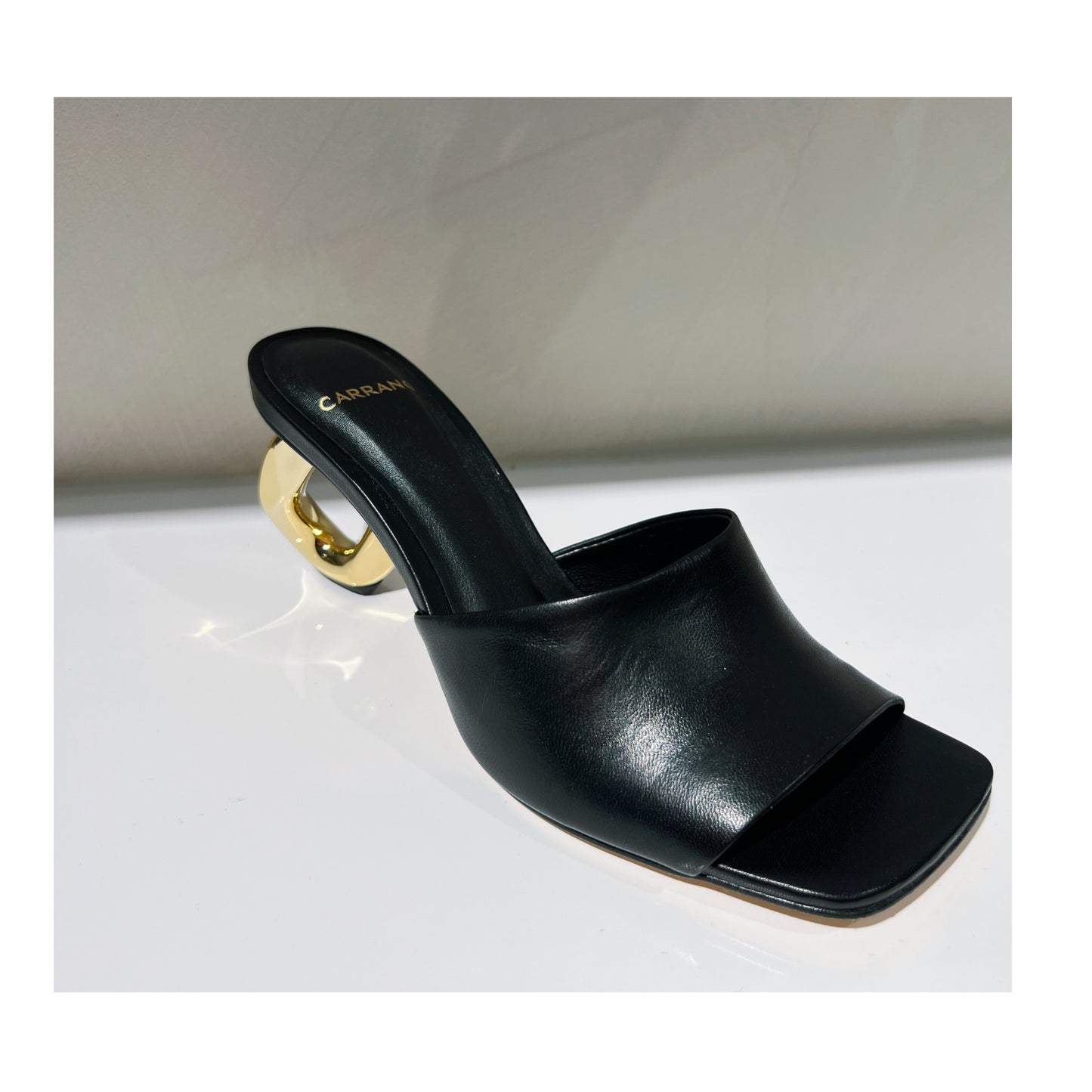 DRESS SANDAL LEATHER BLACK