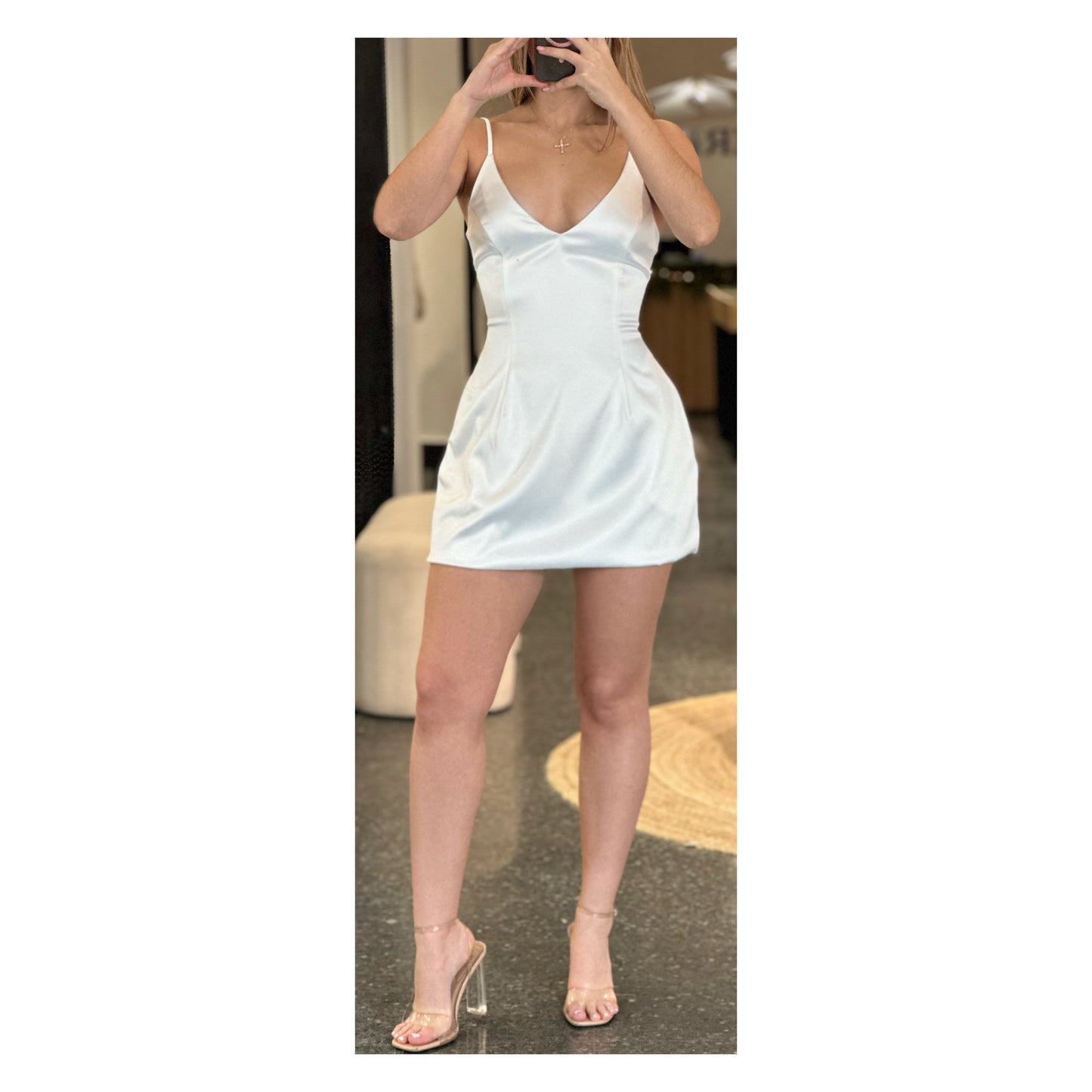 WHITE SELINA DRESS