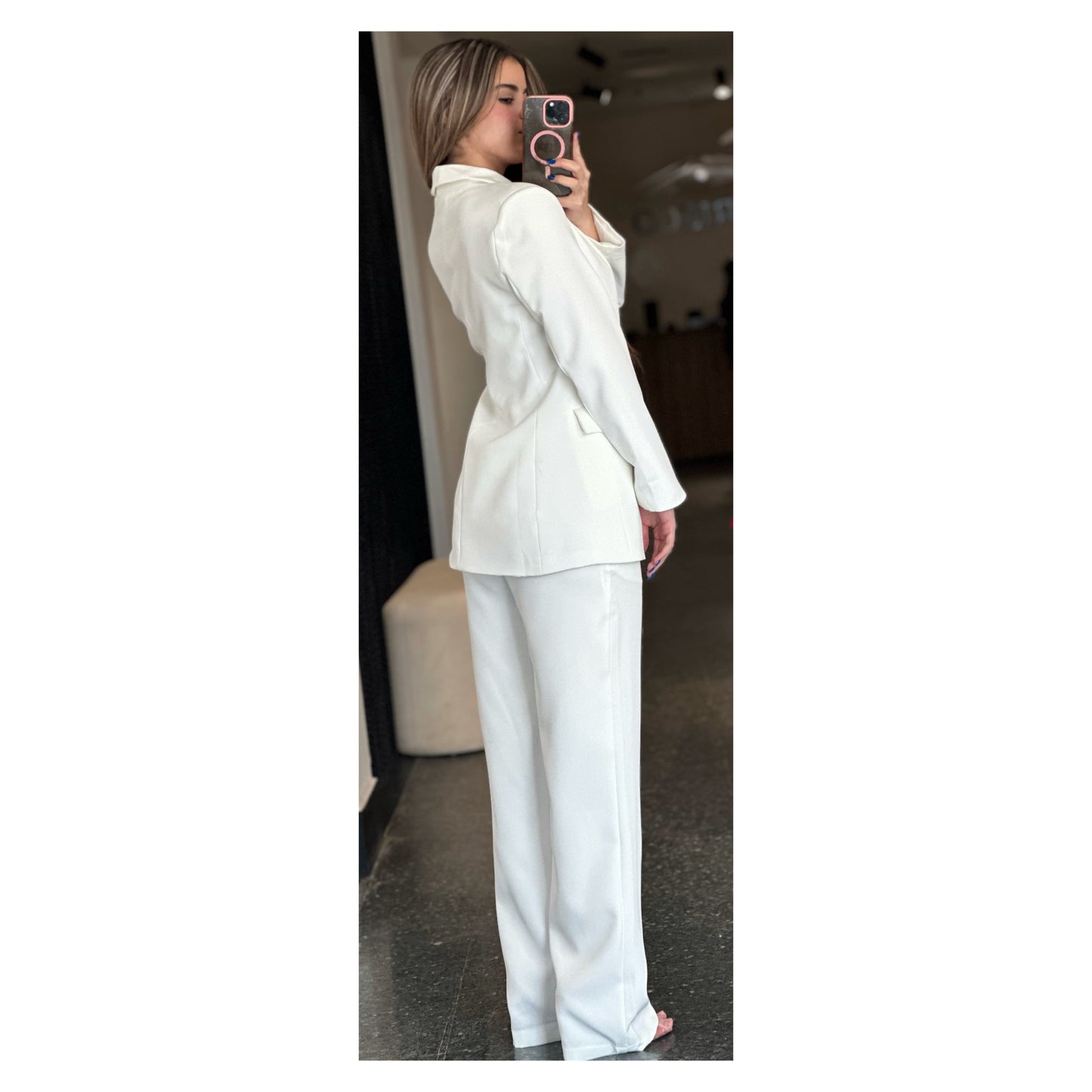 IVORY BLAZER SET