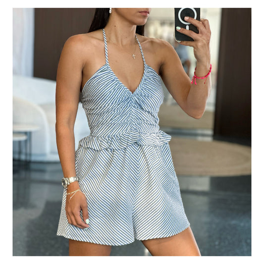 Halter Ruffles Romper