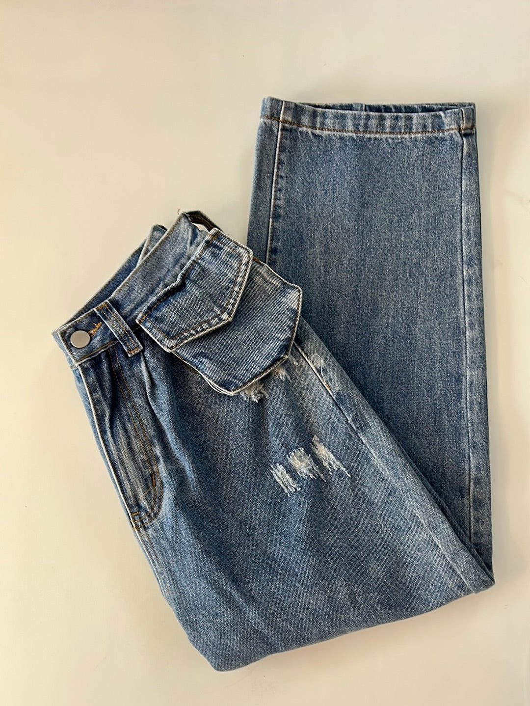 Pocket Denim Jeans