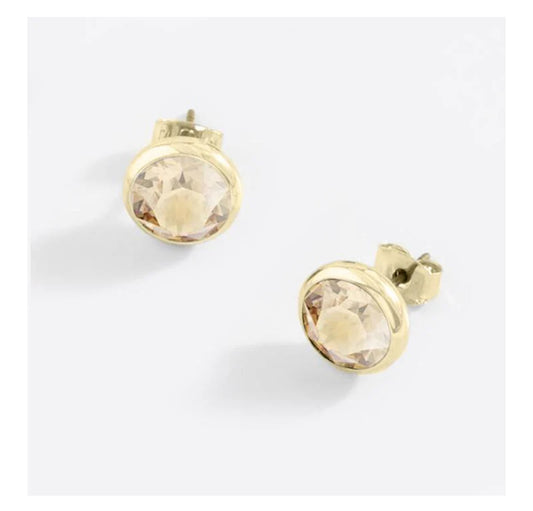 Lifestones Grace Stud Earrings Gold