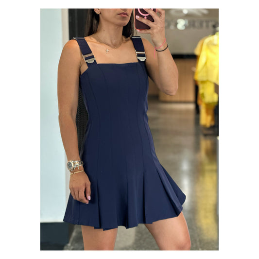 Pleats Mini Dress