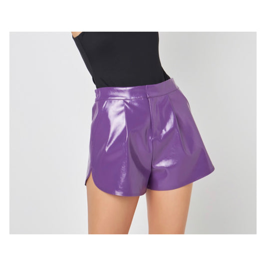 Shiny Pu Shorts