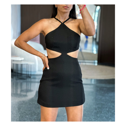 Bow Cutout Mini Dress