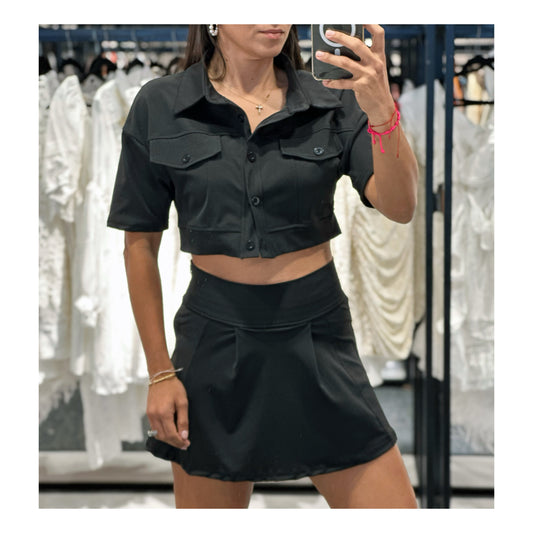 CARGO SHIRT AND SKIRT SET