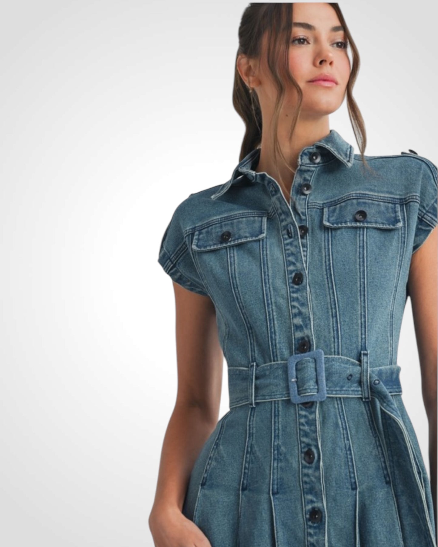 Denim Midi Dress