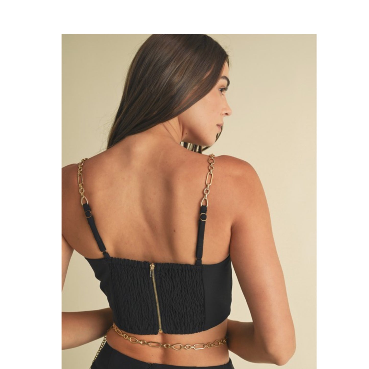 Chain detail Crop top