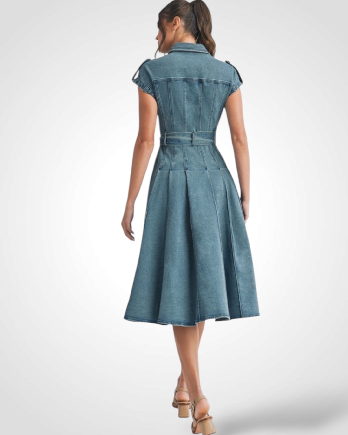 Denim Midi Dress