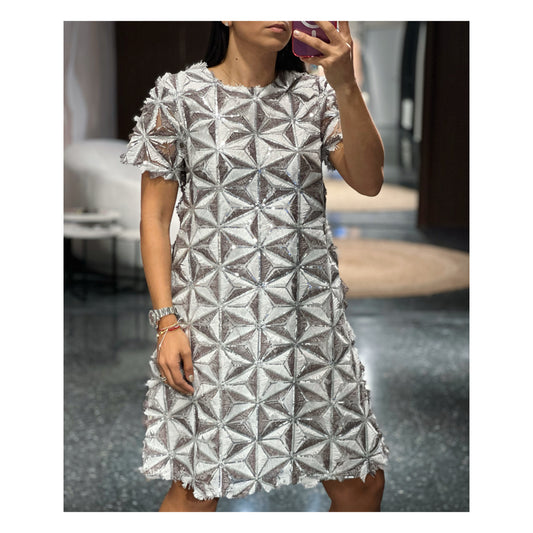 Glitter Geometry Dress