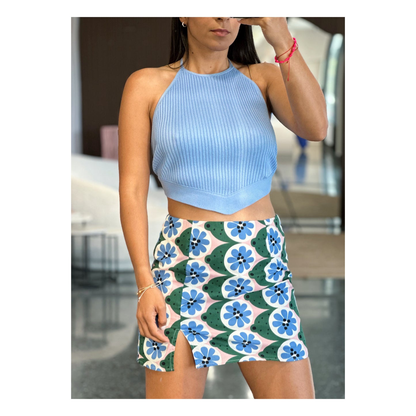 Summer Print Mini Skirt