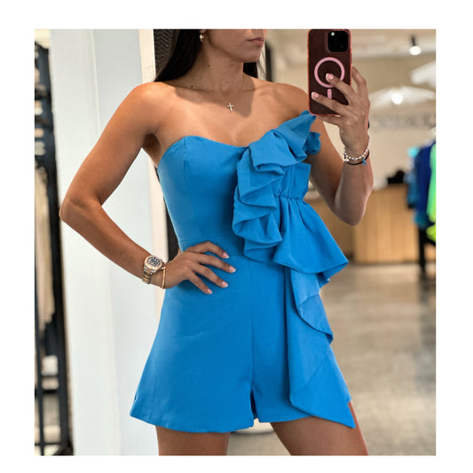 SIDE RUFFLE ROMPER