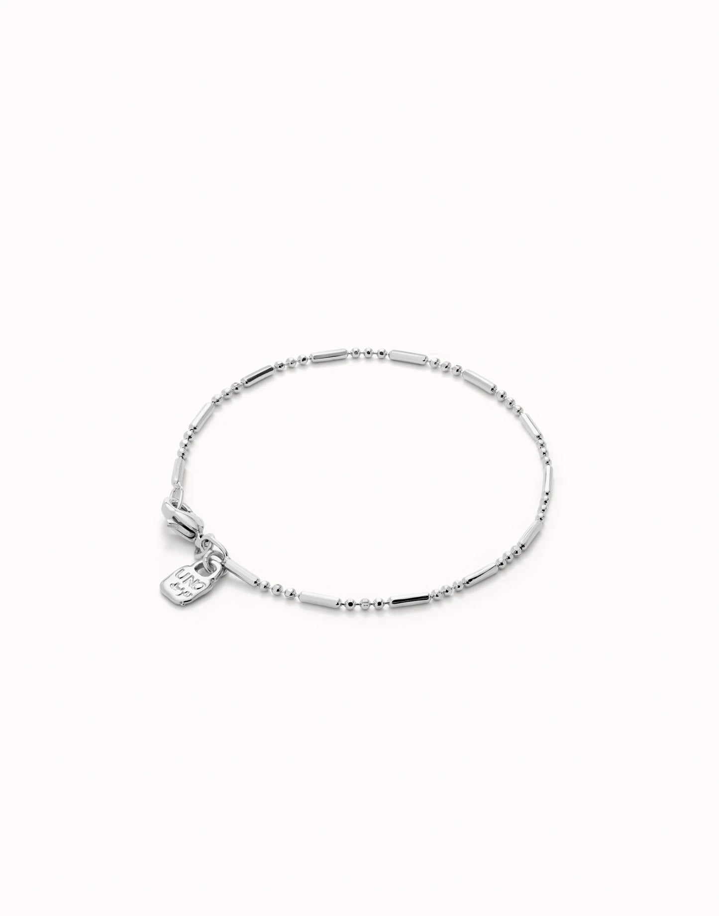 Uno de 50 Sterling silver-plated bracelet with beads and elongated pieces