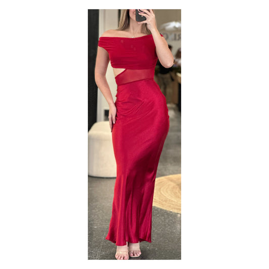 ONE SHOULDER MAXI DRESS