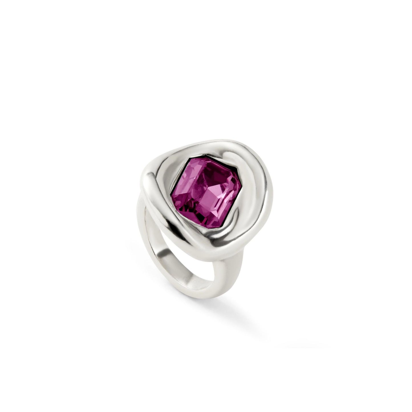 UNO D 50-Sterling silver-plated ring