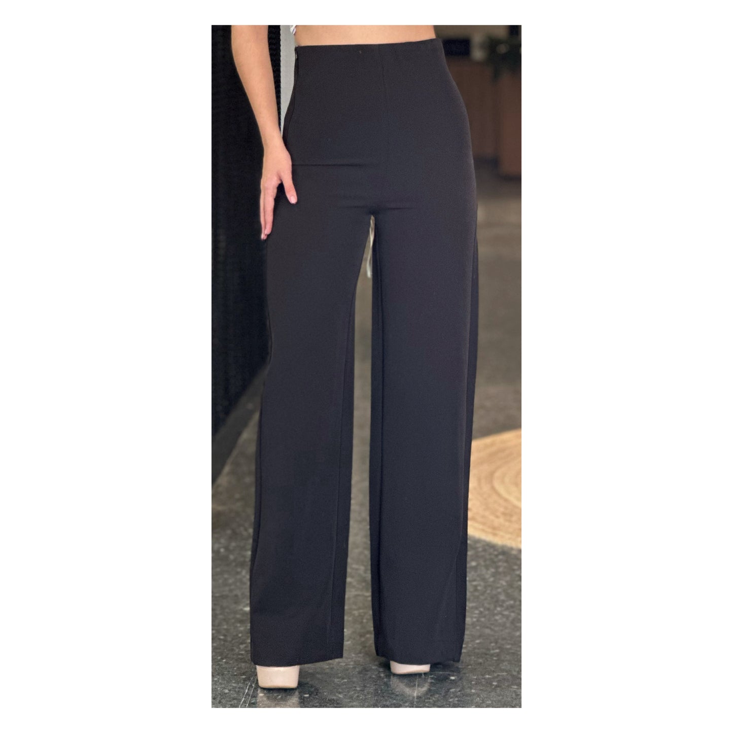 Black High Waist Pants