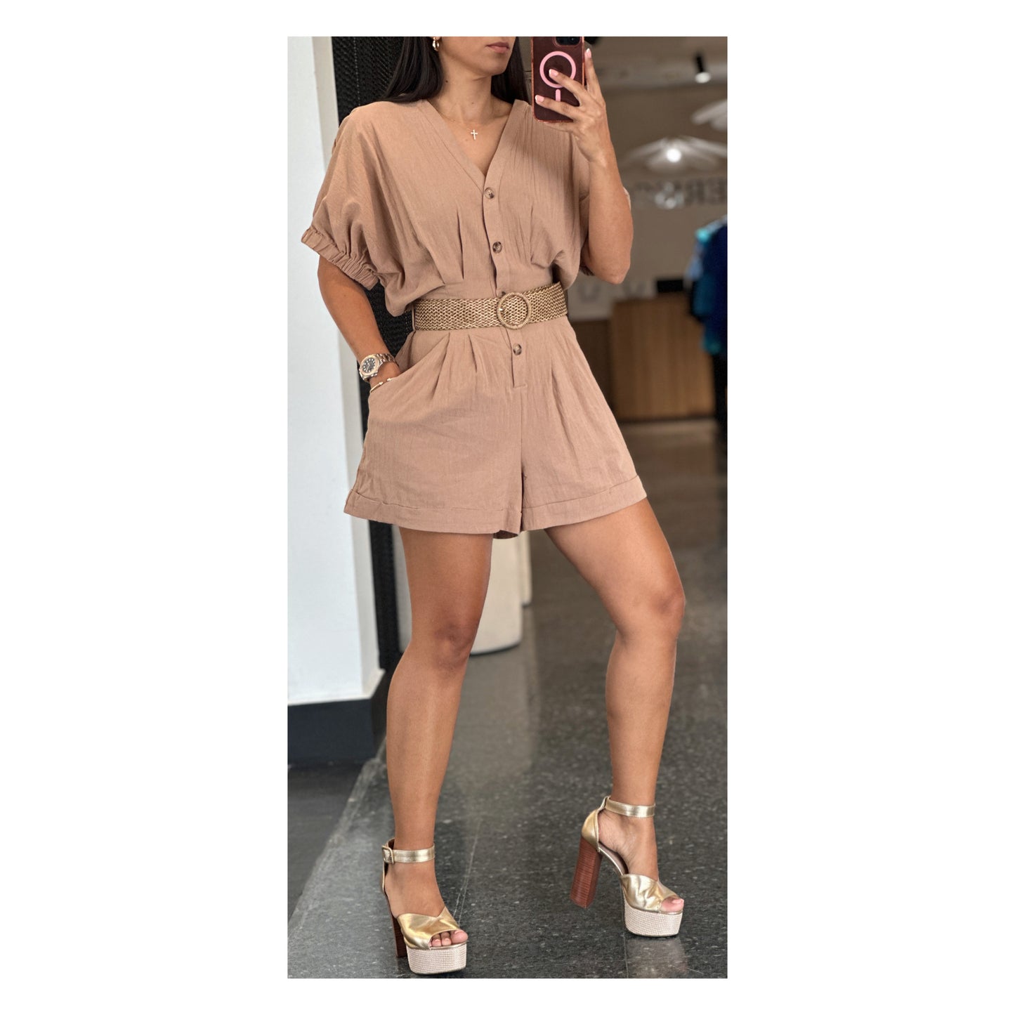 SHORT SLEEVE ROMPER