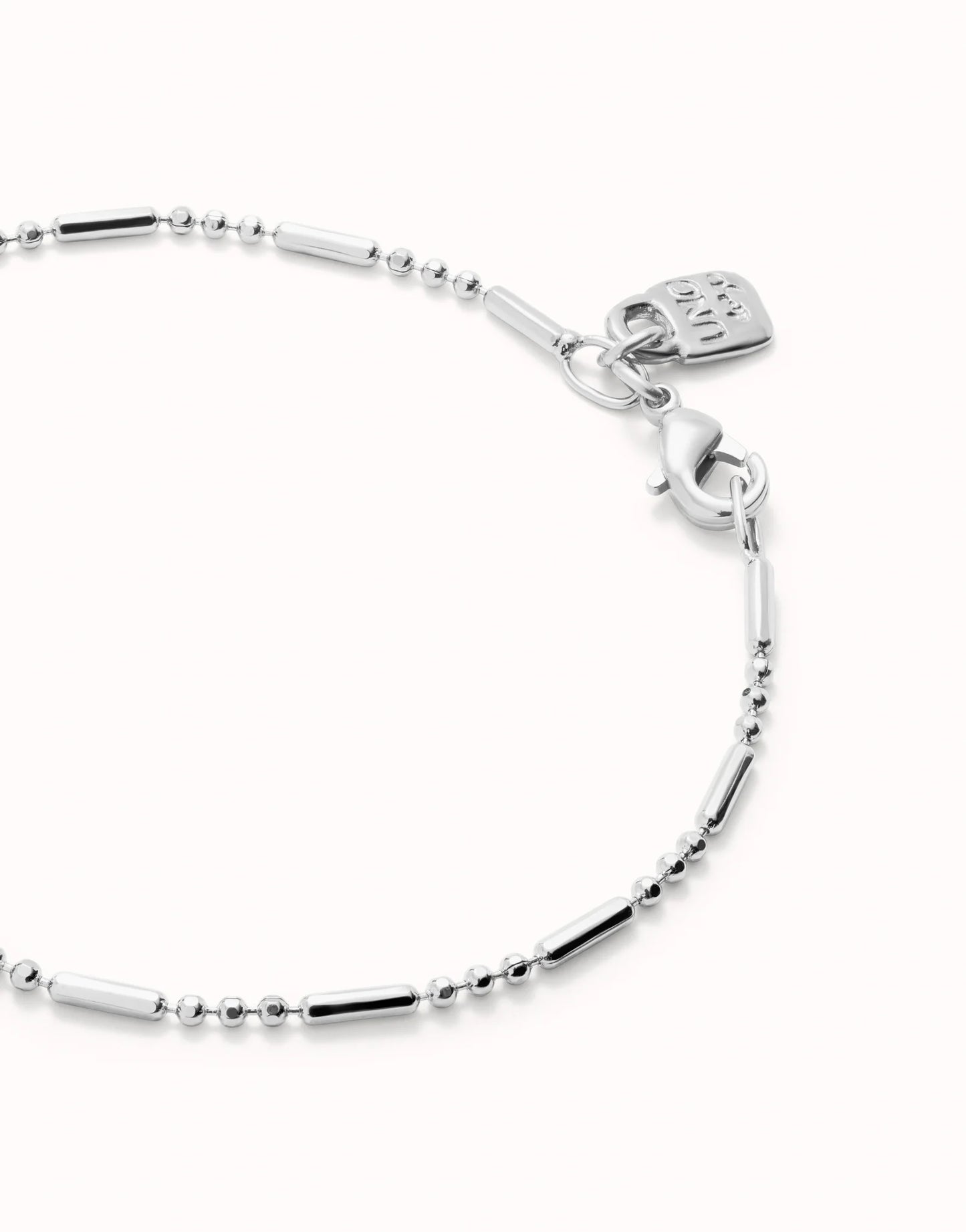 Uno de 50 Sterling silver-plated bracelet with beads and elongated pieces