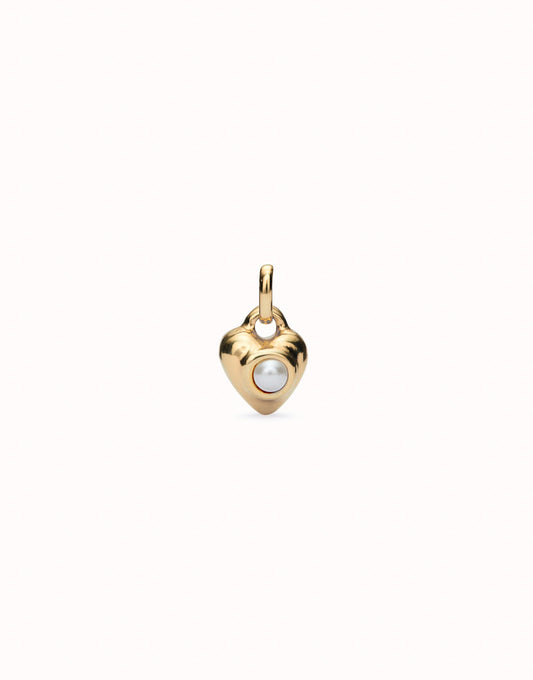 Uno de 50 18K gold-plated charm with pearl.