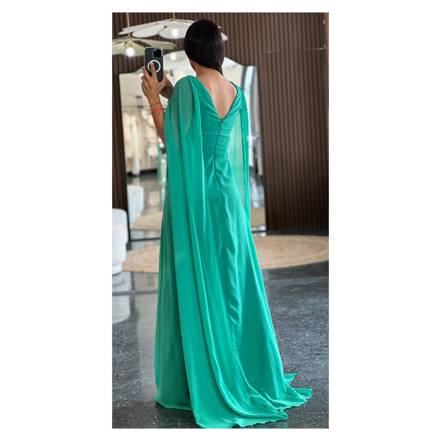 KELLY GREEN LONG DRESS