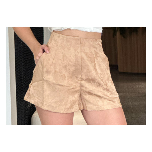 Tan Casual Detail Short