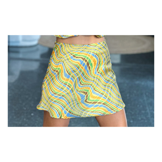 DISCO ANIMAL A LINE MINI SKIRT