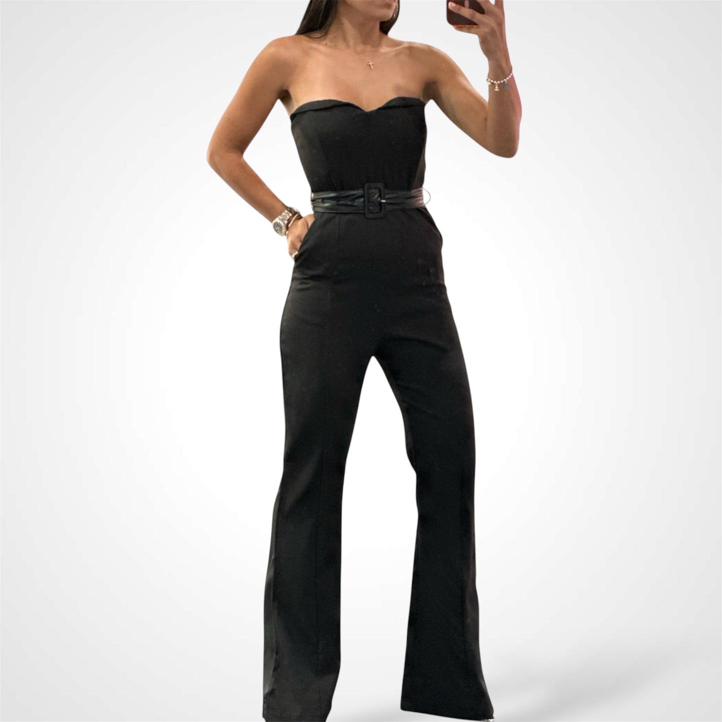 BELTED JUMPSUIT