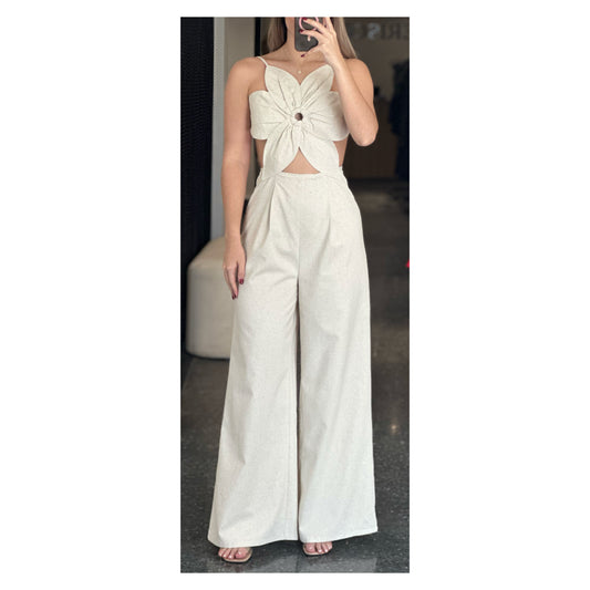 FLORAL LINEN JUMPSUIT