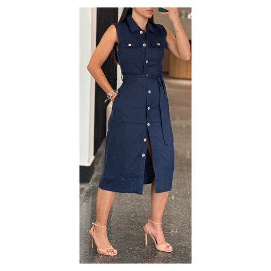 NAVY KAREN DRESS