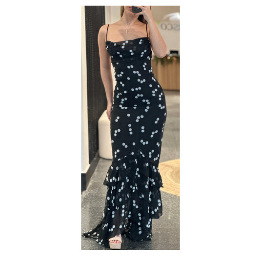 POLKA DOT QUIN MAXI DRESS