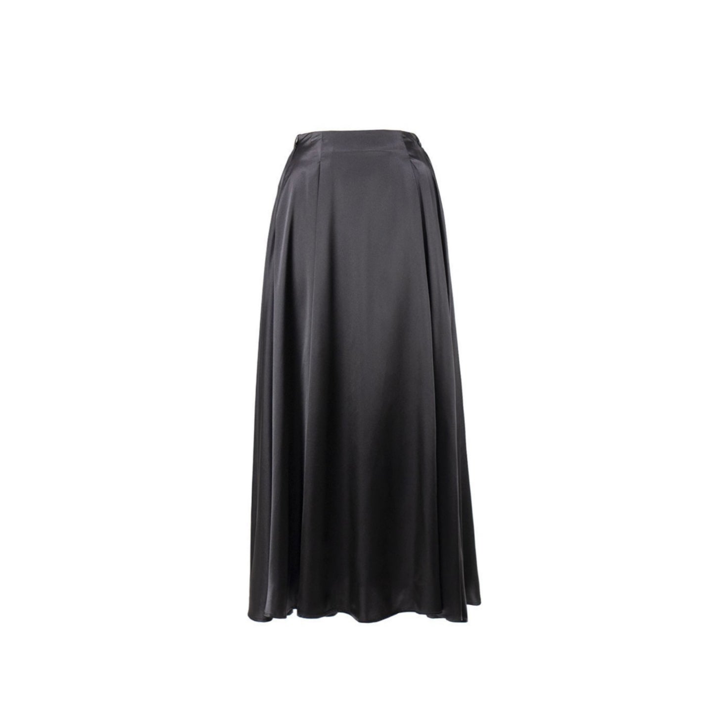 Satin Flare Long Skirt