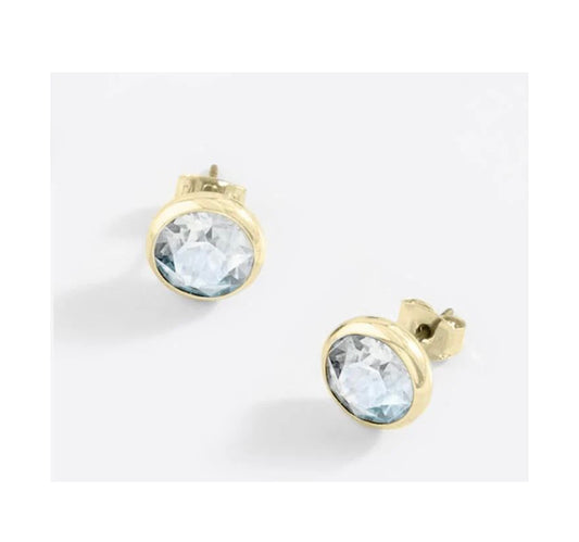 FC LIFESTONES GRACE STUD GOLD EARRINGS