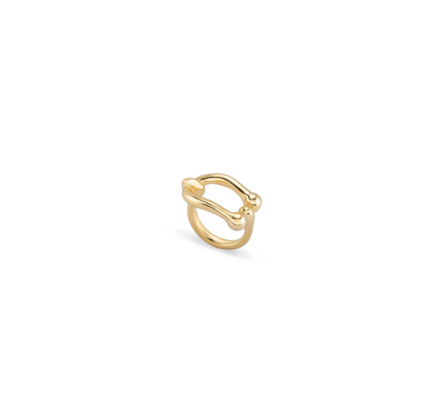 UNO D 50-Anillo bañado en oro 18k