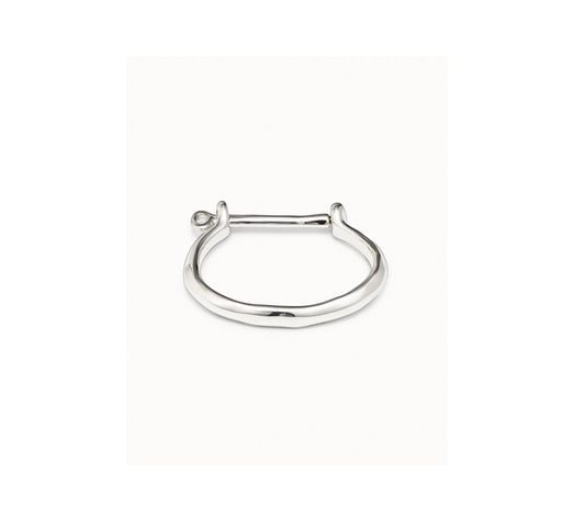 UNO D 50-Sterling silver-plated rigid bracelet