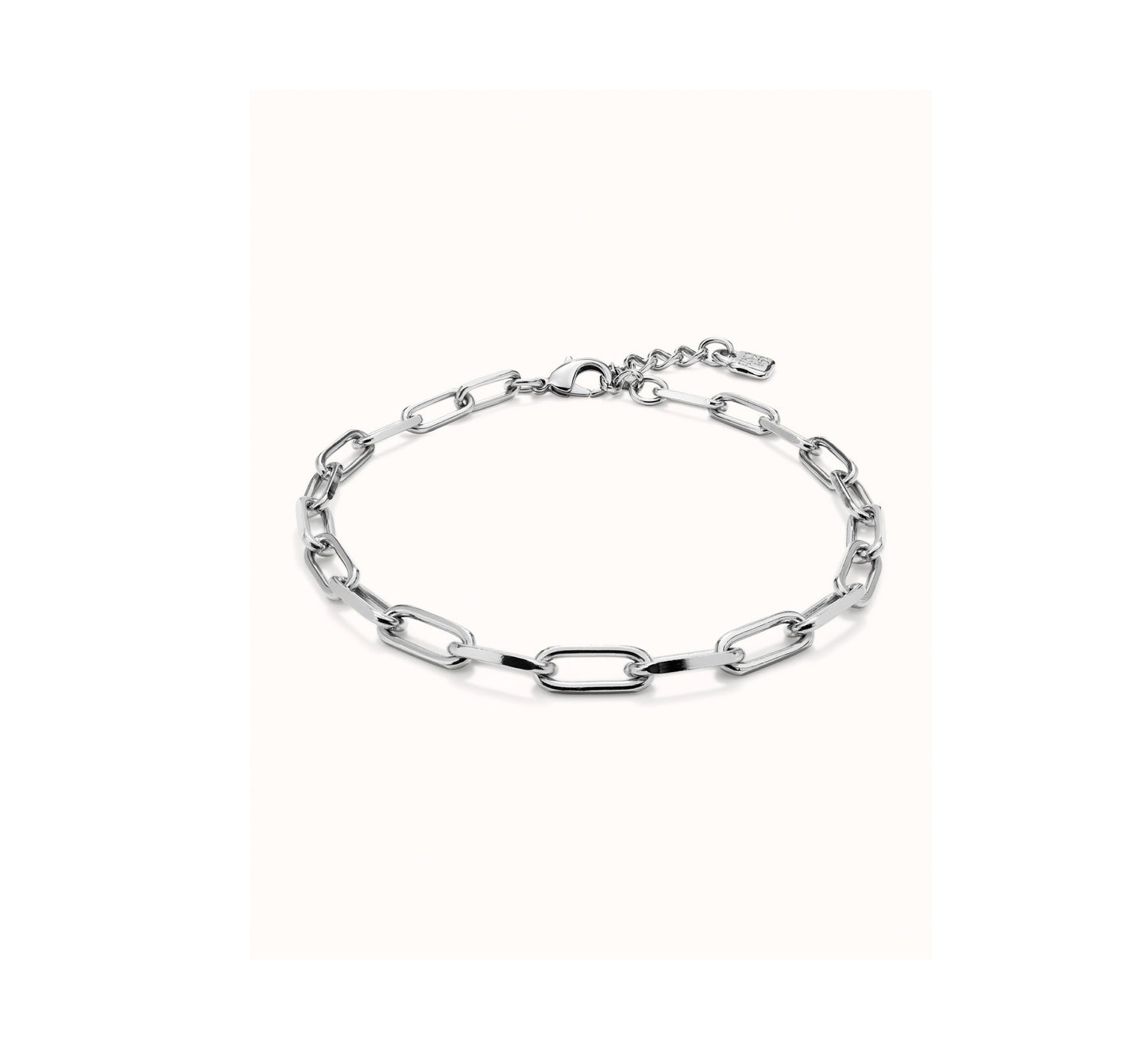 UNO D 50-Sterling silver-plated chain with links