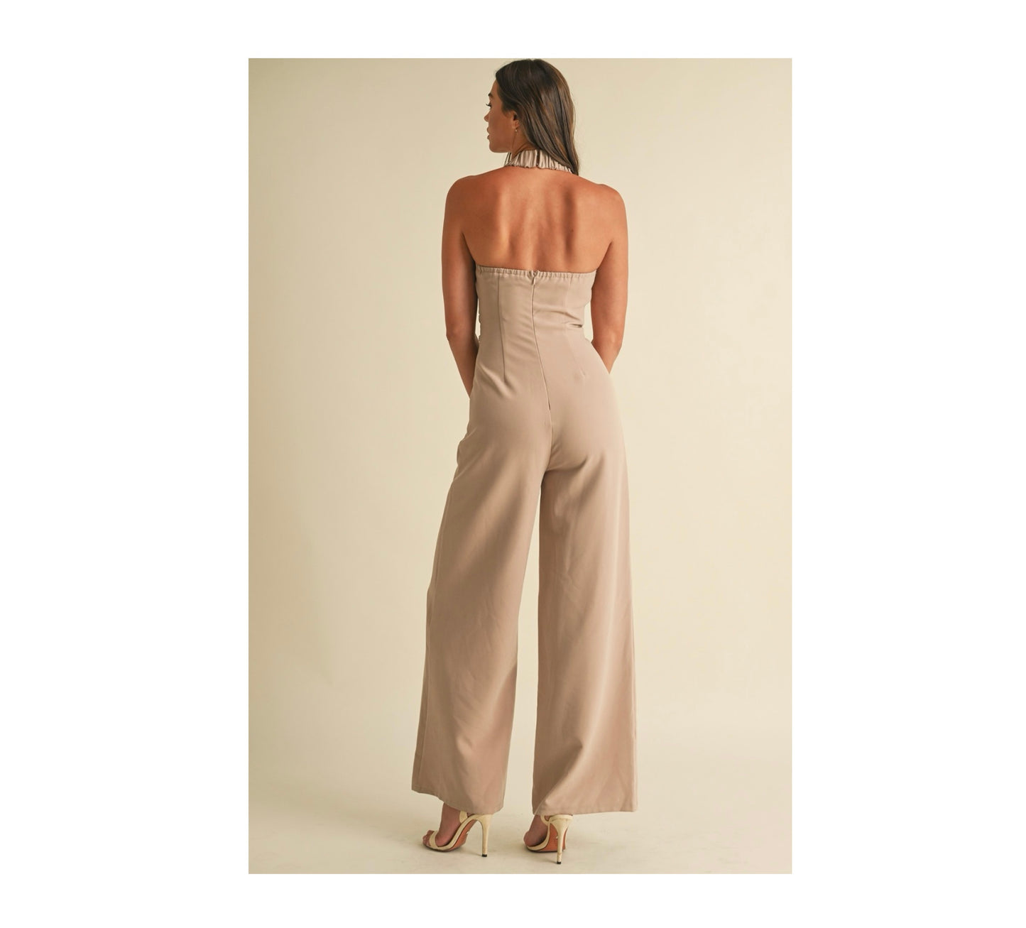 LATTE SLEEVELESS JUMPSUIT