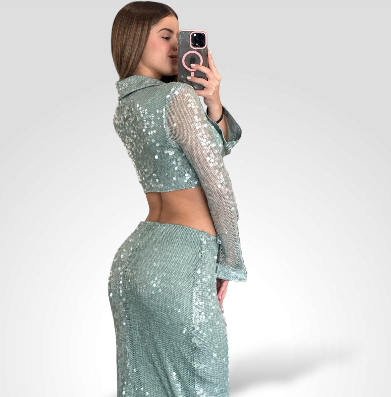 SJQ - SAGE SEQUIN SET