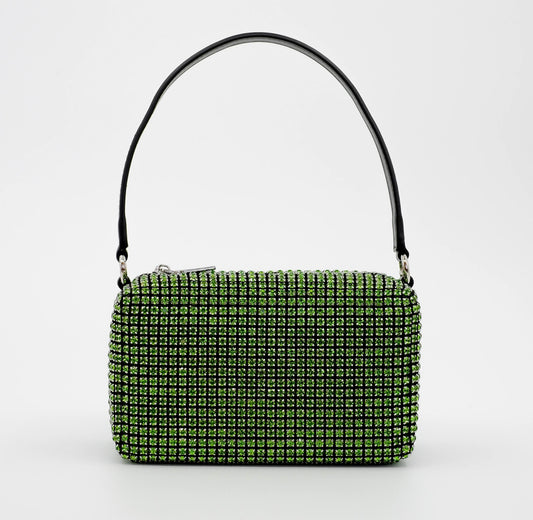 Green Riley Crystal Handbag