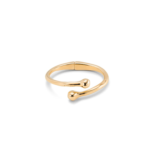 UNO D 50-Pulsera bañada en oro 18k con muelle interior