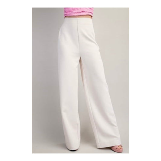 Cream High Waist Pants