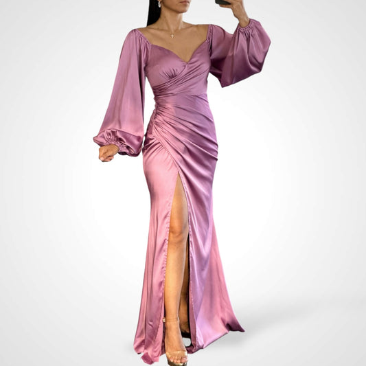 MAUVE LONG SLEEVE DRESS