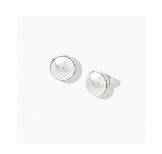 BLACK TIGER PEARL STUD EARRINGS